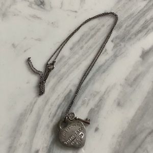 Tiffany & Co heart necklace in sterling silver
